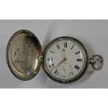 SILVER HUNTER POCKET WATCH WITH VERGE ESCAPEMENT BY B MORGANTI OF BRIGHTON - LONDON 1825.