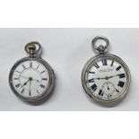 SILVER CASED ENGLISH LEVER POCKET WATCH,