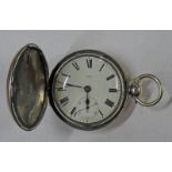 SILVER HUNTER CASED VERGE POCKET WATCH BY JOHN MEEK - LONDON 1784 Condition Report: