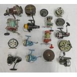 SELECTION OF FISHING REELS TO INCLUDE DAIWA 316 SPINNING REEL,