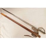 GEORGE V ROYAL ARTILLERY OFFICERS SWORD WITH 89CM LONG BLADE BY J R GAUNT & SONS LTD,