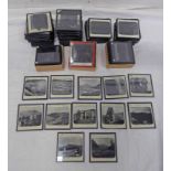 LARGE SELECTION OF LANTERN SLIDES WITH VARIOUS GEOLOGY EXAMPLES,