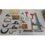 VARIOUS TOOLS TO INCLUDE MICROMETERS, GAUGES,