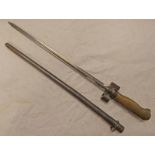 FRENCH 1886 LEBEL BAYONET WITH ITS 33.