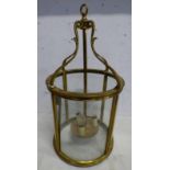 BRASS CIRCULAR CENTRE LIGHT FITTING,