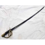 FRENCH HEAVY CAVALRY SWORD MARKED KLINGENTHEL 1826 WITH 97.