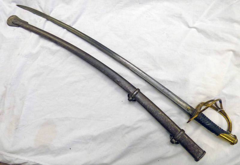 LOT WITHDRAWN - CONTINENTAL CAVALRY SWORD WITH 89.