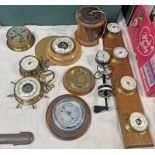 HENRY BROWNE & SON LTD, WALL CLOCK, SMITHS BAROMETER, SESTREL CLOCK ,