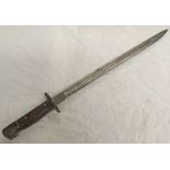 1907 PATTERN WILKINSON SWORD BAYONET WITH 42CM LONG BLADE WITH SEVERAL MARKINGS TO INCLUDE 5,