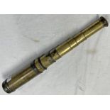 10 DRAW BRASS TELESCOPE BY KING & SON, BRISTOL,