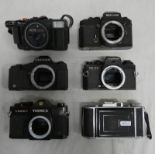 SELECTION OF CAMERAS AND CAMERA BODIES TO INCLUDE BRAUN NURNBERG NORCA CAMERA WITH STEINGHEIL -