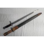 1913 PATTERN BAYONET BY REMINGTON WITH MAKER MARK TO BLADE, ISSUE DATE 1917,