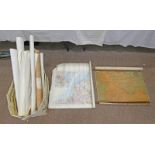SELECTION OF SCROLL MAPS ETC TO INCLUDE NORTH ENGLAND STARTING FROM LINCOLN,
