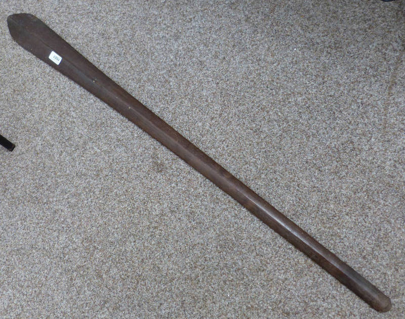 19TH CENTURY SOLOMAN ISLANDS PADDLE CLUB 120CM LONG