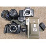 CANON EOS 650 CAMERA NO LENS WITH STRAP, YASHICA 230 - AF CAMERA NO LENS,