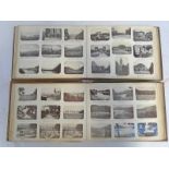 TWO BLACK AND WHITE FAMILY TRAVEL PHOTOGRAPH ALBUMS DATING FROM 1898 AND 1899 TO INCLUDE SCENES