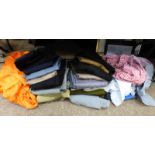 3 MEN'S BOILER SUITS, 24 PAIRS OF MEN'S TROUSERS,