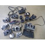 MINOLTA DYNAX 600SI CLASSIC CAMERA WITHOUT LENS WITH BOX, CENTON DF-300 CAMERA WITHOUT LENS,