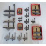 SELECTION OF SMALLER SIZE CLAMPS / TOOL MAKERS CLAMPS IN ONE BOX
