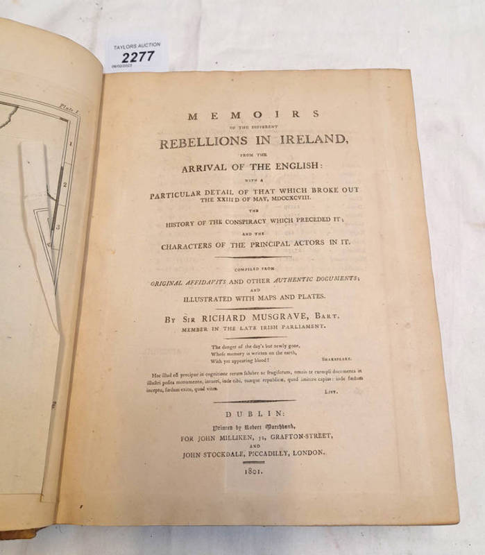 MEMOIRS OF THE DIFFERENT REBELLIONS IN IRELAND,