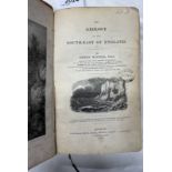 THE GEOLOGY OF THE SOUTH-EAST OF ENGLAND BY GIDEON MANTELL, HALF LEATHER BOUND,