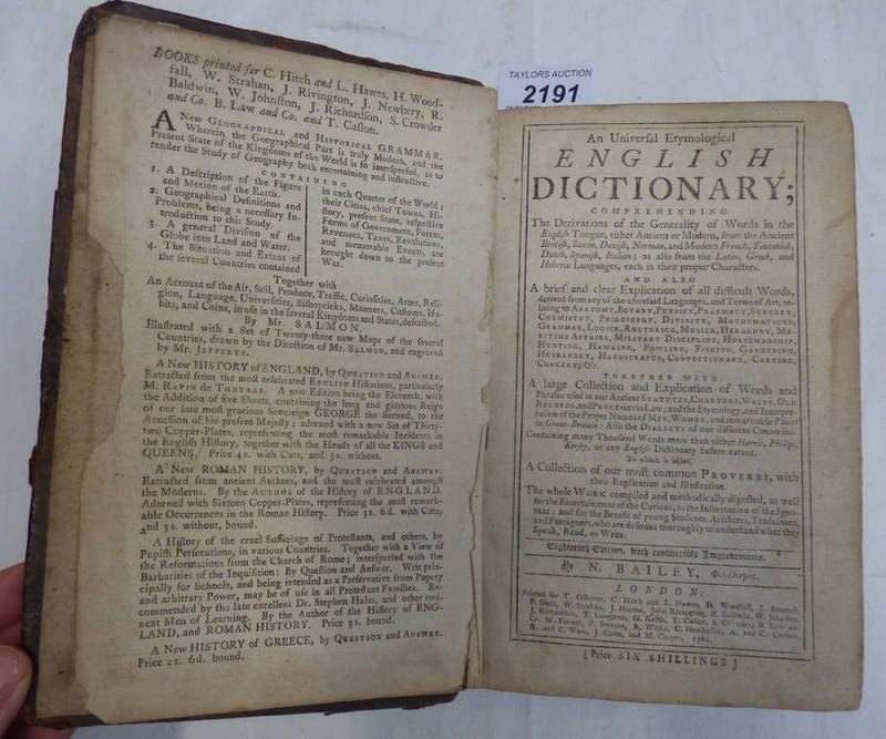 A UNIVERSAL ETYMOLOGICAL ENGLISH DICTIONARY BY N.