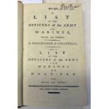 A LIST OF THE OFFICERS OF THE ARMY AND MARINES,