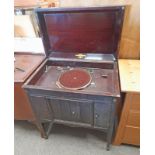 MAHOGANY CASED COLUMBIA GRAMAPHONE 86 CM TALL