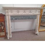 PAINTED FIRE SURROUND,