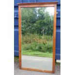 MAHOGANY RECTANGULAR MIRROR,