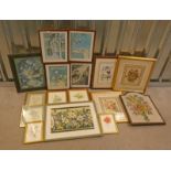 LARGE SELECTION OF PRINTS, EMBROIDERIES,