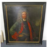 FRAMED OILOGRAPH PORTRAIT OF AN 18TH CENTURY GENTLEMAN, UNSIGNED,