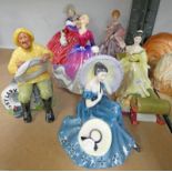 6 ROYAL DOULTON FIGURES, THE BOATMAN,