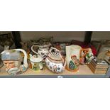 ROYAL DOULTON ROBIN HOOD TEAPOT, DOULTON TOBY JUGS, VARIOUS OTHER DOULTON, MASONS WARE,