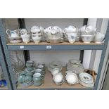 SALISBURY, ROYAL STAFFORD, COLCLOUGH & DENBY PORCELAIN TEASETS, ETC,