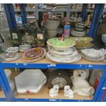 SELECTION OF VARIOUS ITEMS INCLUDING JEWELLERY BOX, WALLY DOGS,