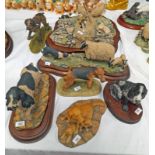 SELECTION OF BORDER FINE ARTS FIGURES INCLUDING 'SHEEPDOG & SHEEP' (AF) ETC