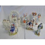 SELECTION OF SCOTTISH POTTERY FIGURES INCLUDING 19TH CENTURY,