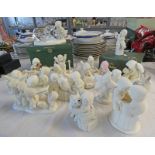 SELECTION OF DEPARTMENT 56 SNOWBABIES PORCELAIN FIGURES INCLUDING "FOREVER FRIEND", "...