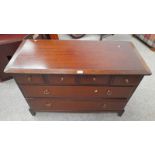 STAG MAHOGANY CHEST OF 4 SHORT OVER 2 LONG DRAWERS.