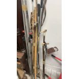 SELECTION OF WALKING STICKS, CANES,