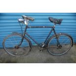 BICYCLE WITH SPRING SADDLE SEAT BY RALEIGH, NOTTINGHAM,