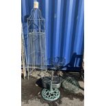 FLOWERS BASKET HOLDERS, METAL FLOWER POT STAND,