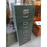 METAL 4 DRAWER FILING CHEST,