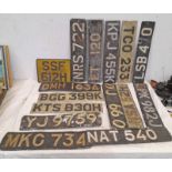 VINTAGE CAR LICENCE PLATES IN 1 BOX