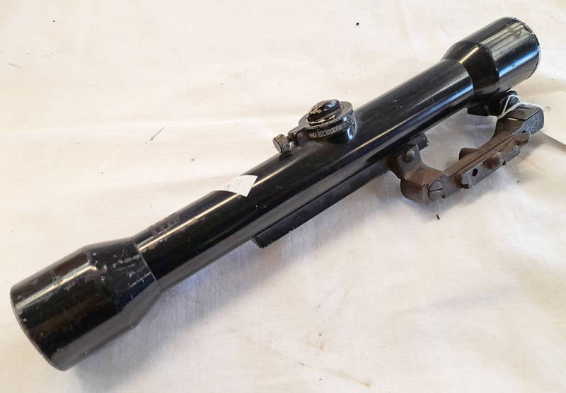 CARL ZEISS HENA ZLELVIER RIFLE SCOPE ON RAIL MOUNT POSSIBLY FOR A KAR 98 Condition