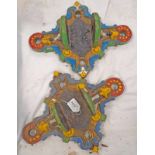 PAINTED CAST METAL MOUNTS POSSIBLY RELATING TO THE ABERDEEN TRAM SYSTEM -2-