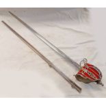 SCOTTISH NCO'S BASKET HILTED BROAD SWORD WITH 83.
