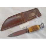 SMALL HUNTING KNIFE WITH 8.