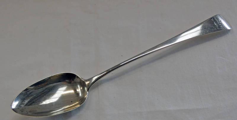 GEORGE II SILVER BASTING SPOON BY THOMAS HAYTER LONDON 1813